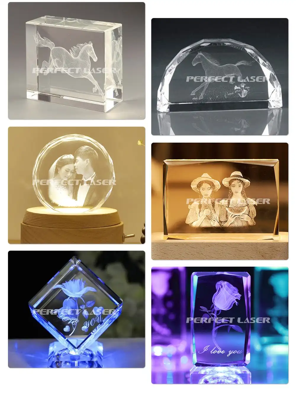3d crystal laser engraving