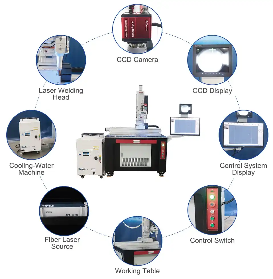 large format fiber laser welding machine
