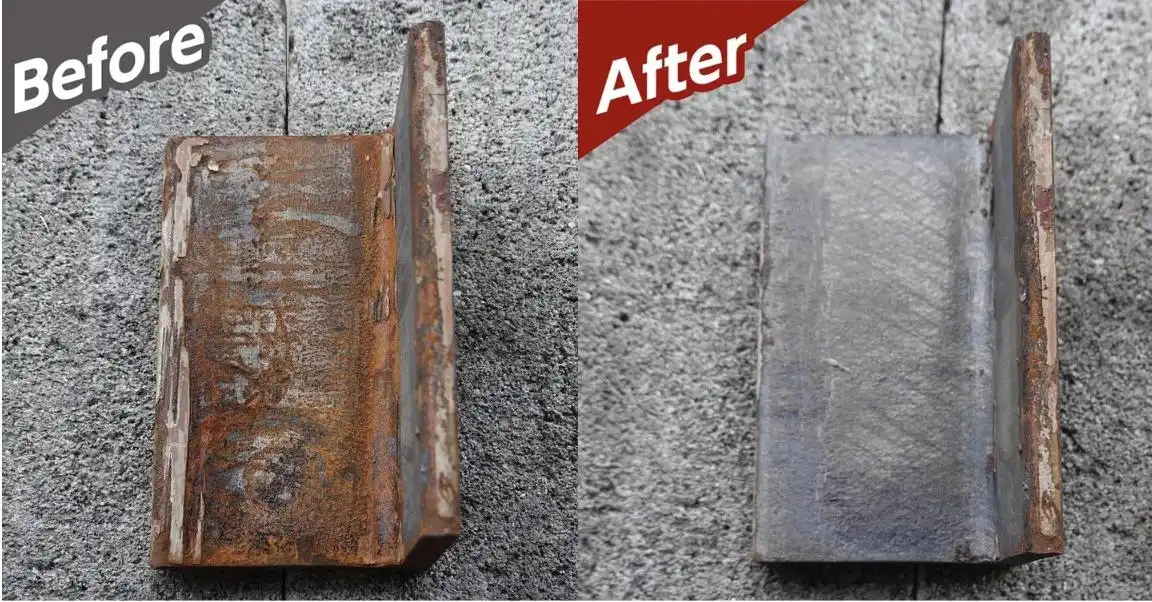 metal laser rust removal