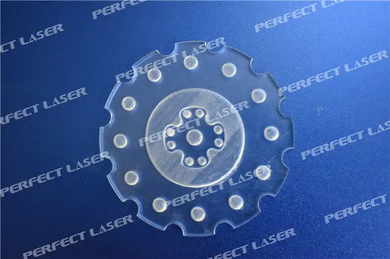 plastic Co2 laser engraving
