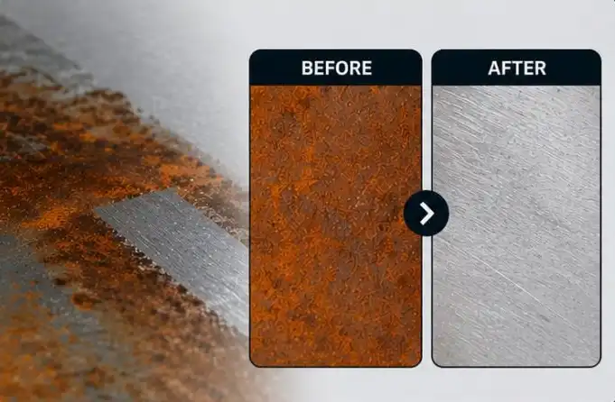 metal laser rust removal